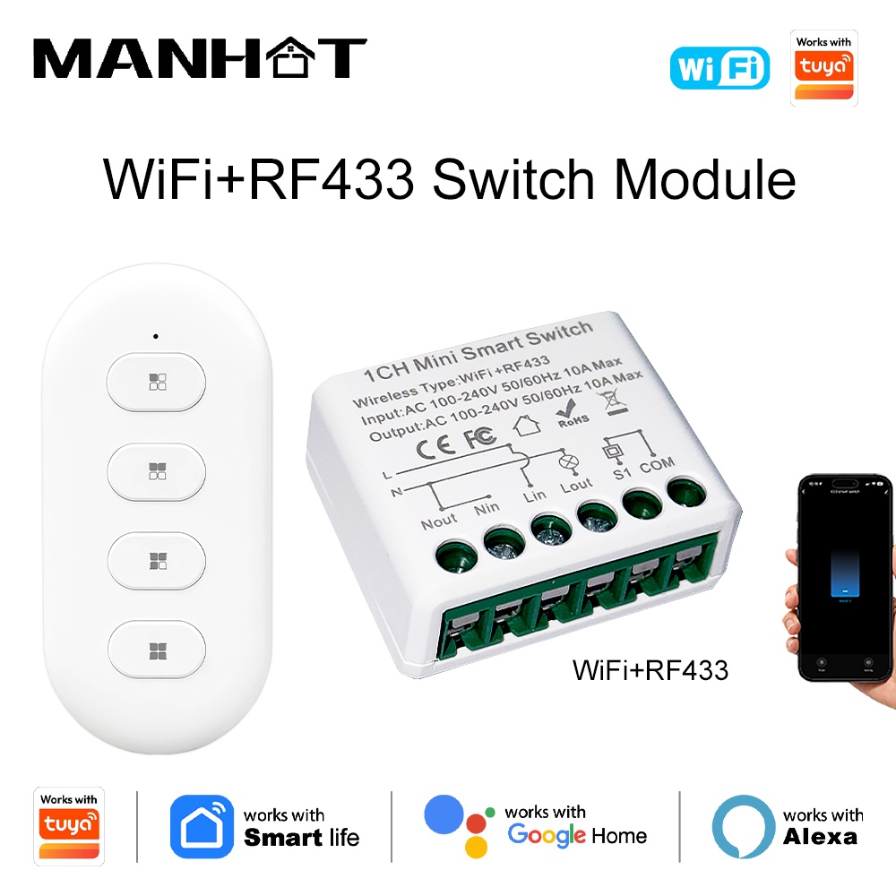 For Tuya WIFI 10A Smart Light  - Diy Home Automation Controller incelemesi ve fiyatı