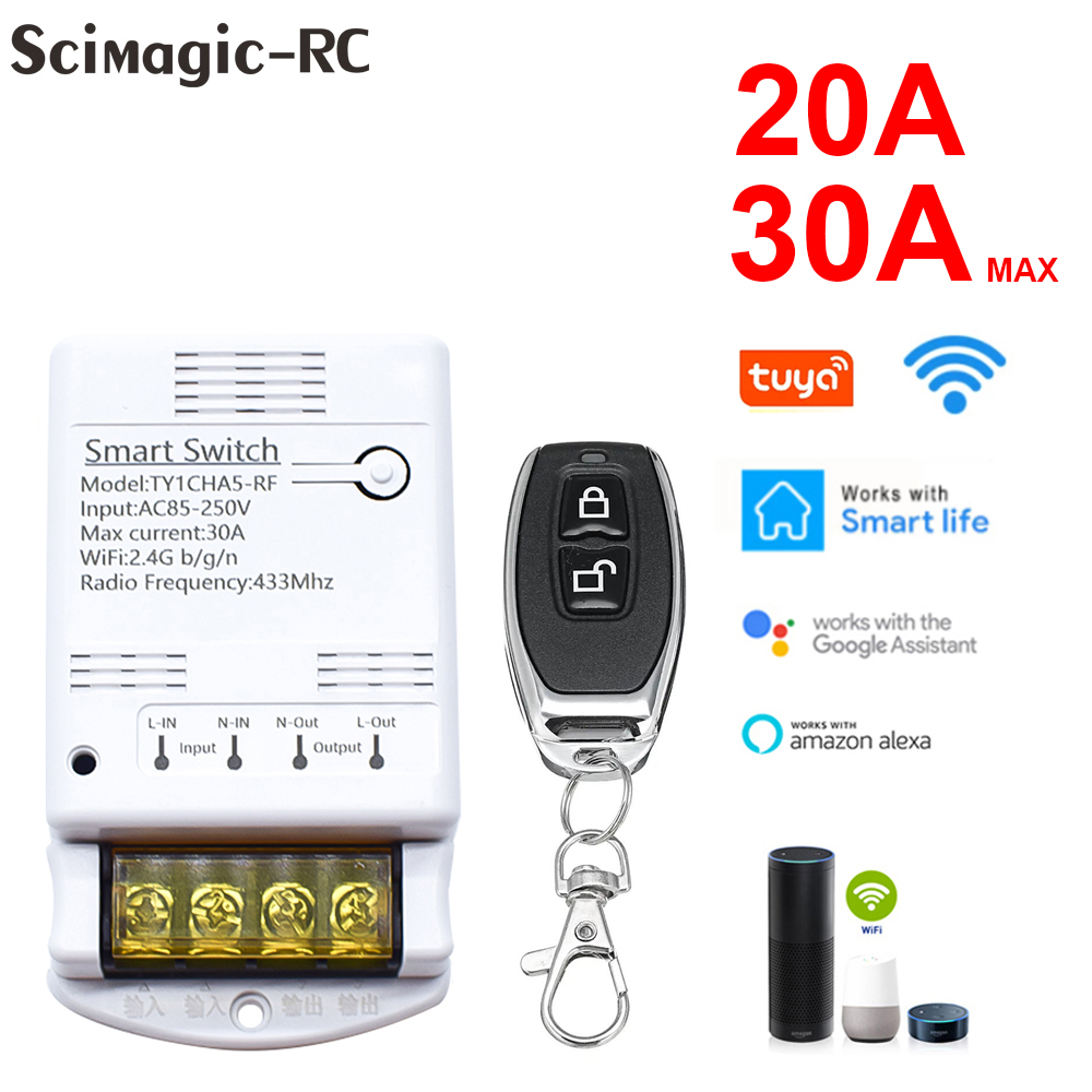 4000W 30A Wifi Switch Relay Tu - 433Mhz Receiver Module incelemesi ve fiyatı