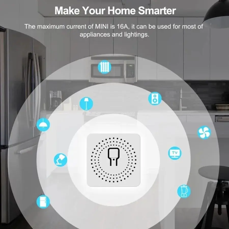 RF433MHz 16A Mini Smart Relay  - Diy Home Automation System incelemesi ve fiyatı