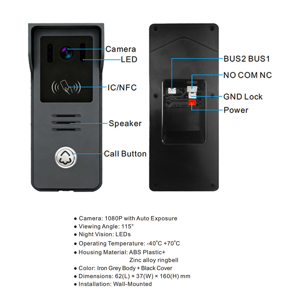 2-Wire Digital Video Intercom  - Smart Doorbell Wired incelemesi ve fiyatı