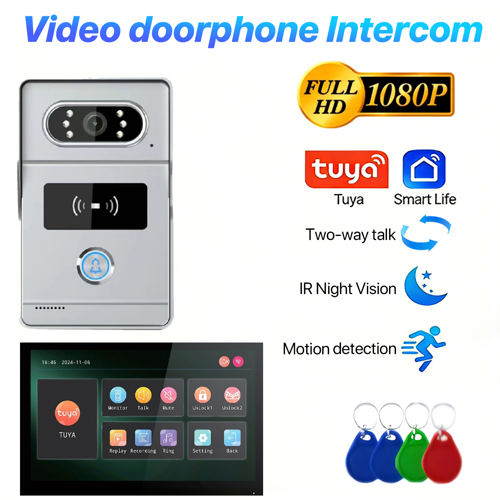 Tuya 7' Touch Screen Smart Vid - Smart Doorbell Wired incelemesi ve fiyatı
