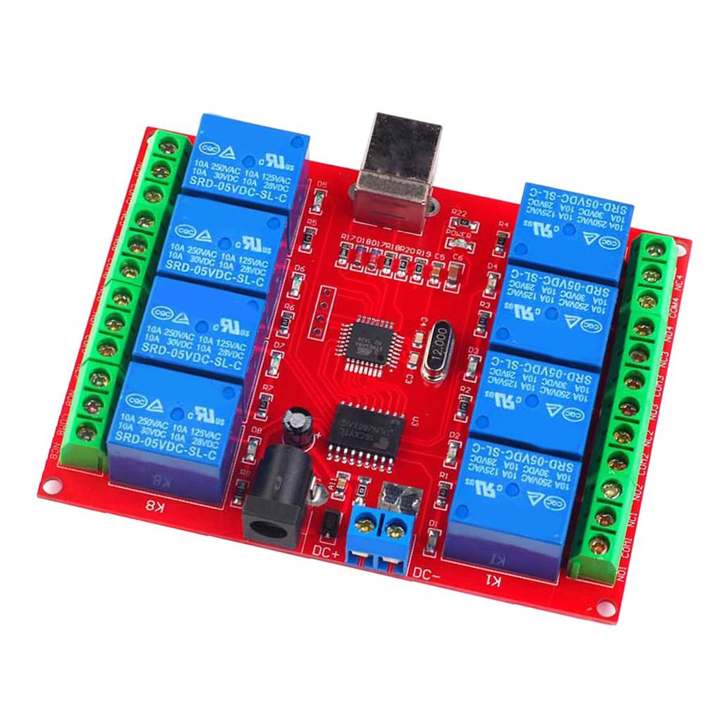 USB Relay Module 8 Channel Dri - Home Automation Technology incelemesi ve fiyatı