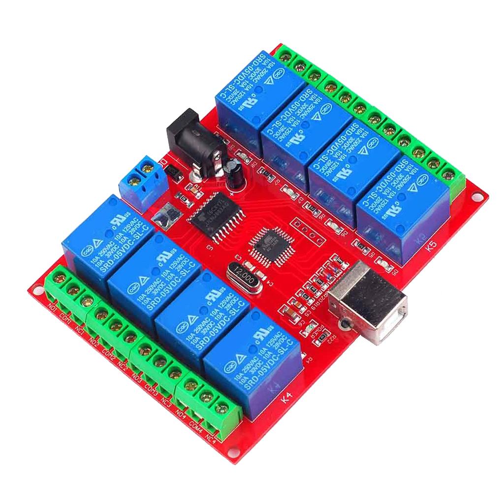 USB Relay Module 8 Channel Dri - Home Automation Technology incelemesi ve fiyatı