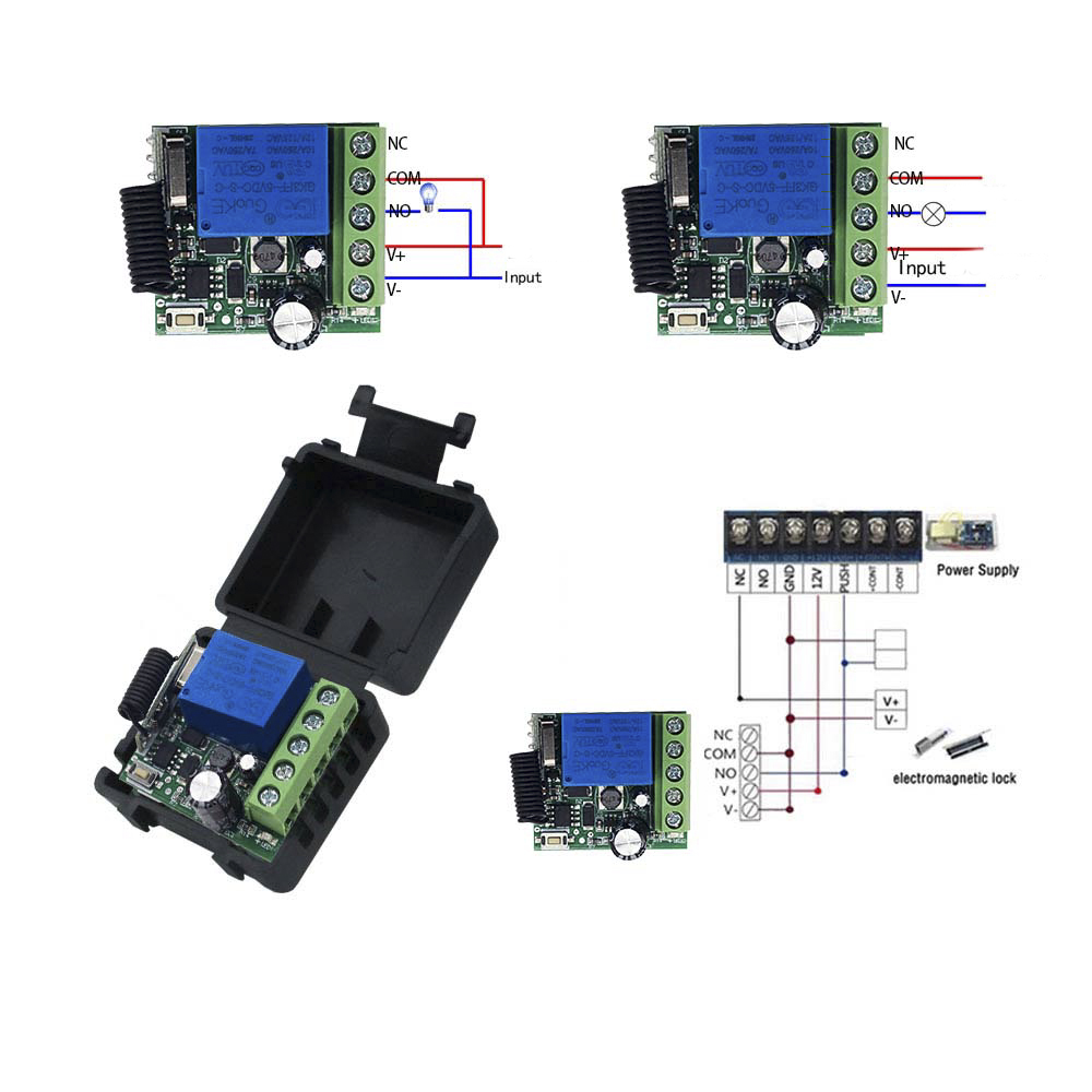 DC 12V 10A Relay Receiver Mini - 433Mhz Receiver Module incelemesi ve fiyatı