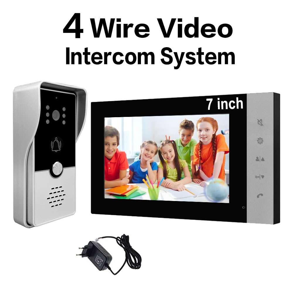 4 Wire 7 Inches Wired Video Do - Smart Doorbell Wired incelemesi ve fiyatı