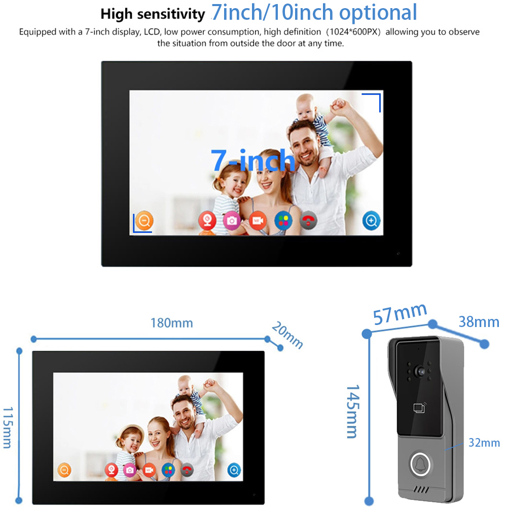 WiFi Touch Screen Intelligent  - Smart Doorbell Wired incelemesi ve fiyatı