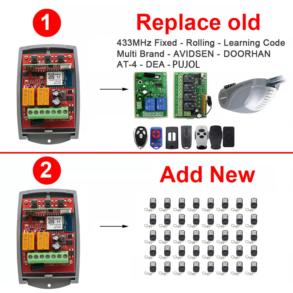 Tuya Auto Gate Control Opener  - 433Mhz Receiver Module incelemesi ve fiyatı