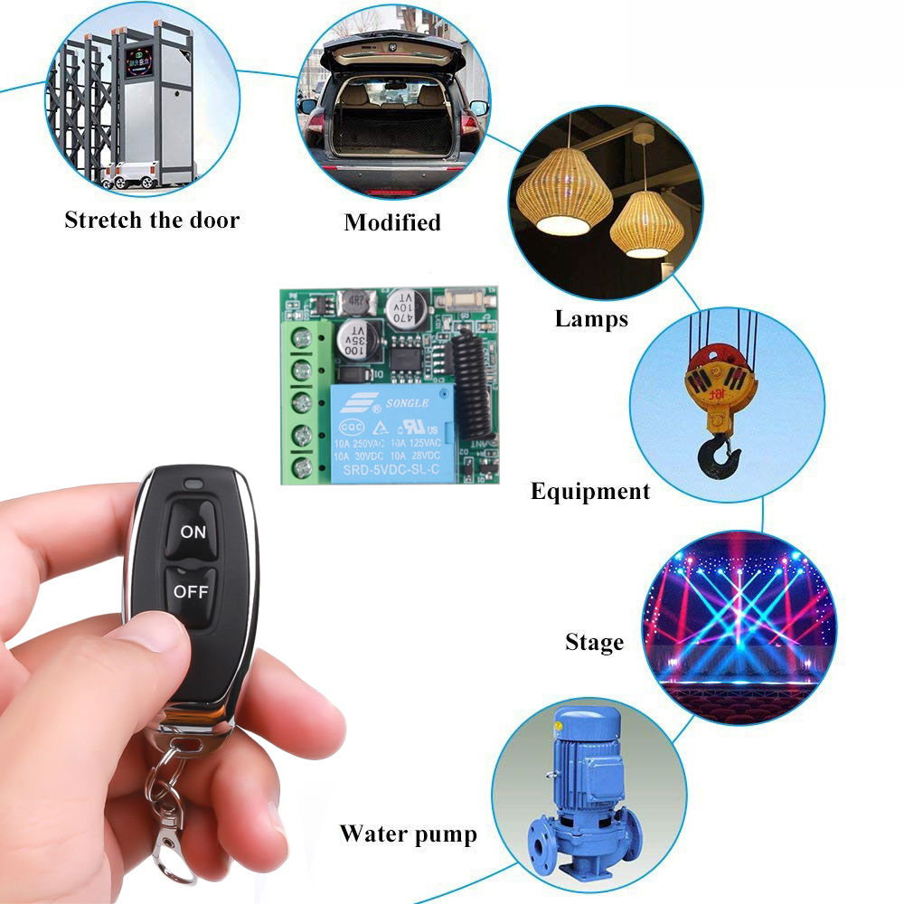 DC 12V 433Mhz RF Wireless Remo - Diy Home Automation Controller incelemesi ve fiyatı