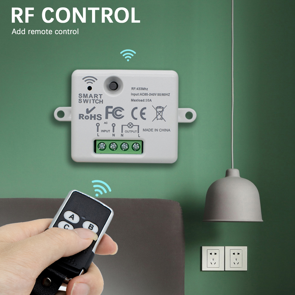 220V 1CH Wireless Remote Contr - 433Mhz Receiver Module incelemesi ve fiyatı