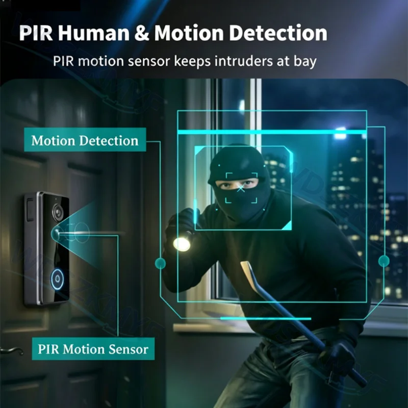 New Waterproof Wireless Doorbe - Smart Doorbell Wired incelemesi ve fiyatı