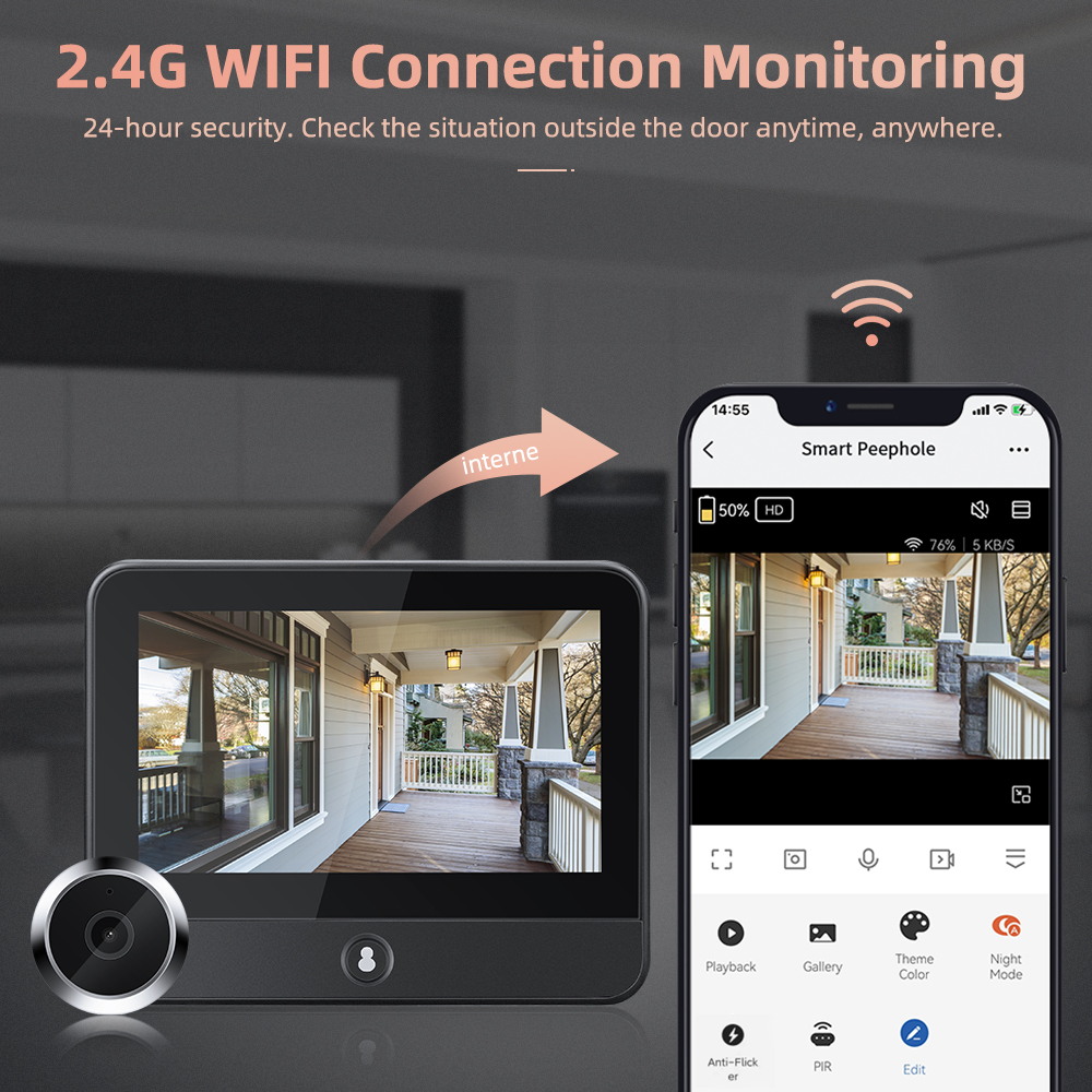 4.3 Inch Tuya Smart Home WiFi  - Smart Doorbell Wired incelemesi ve fiyatı