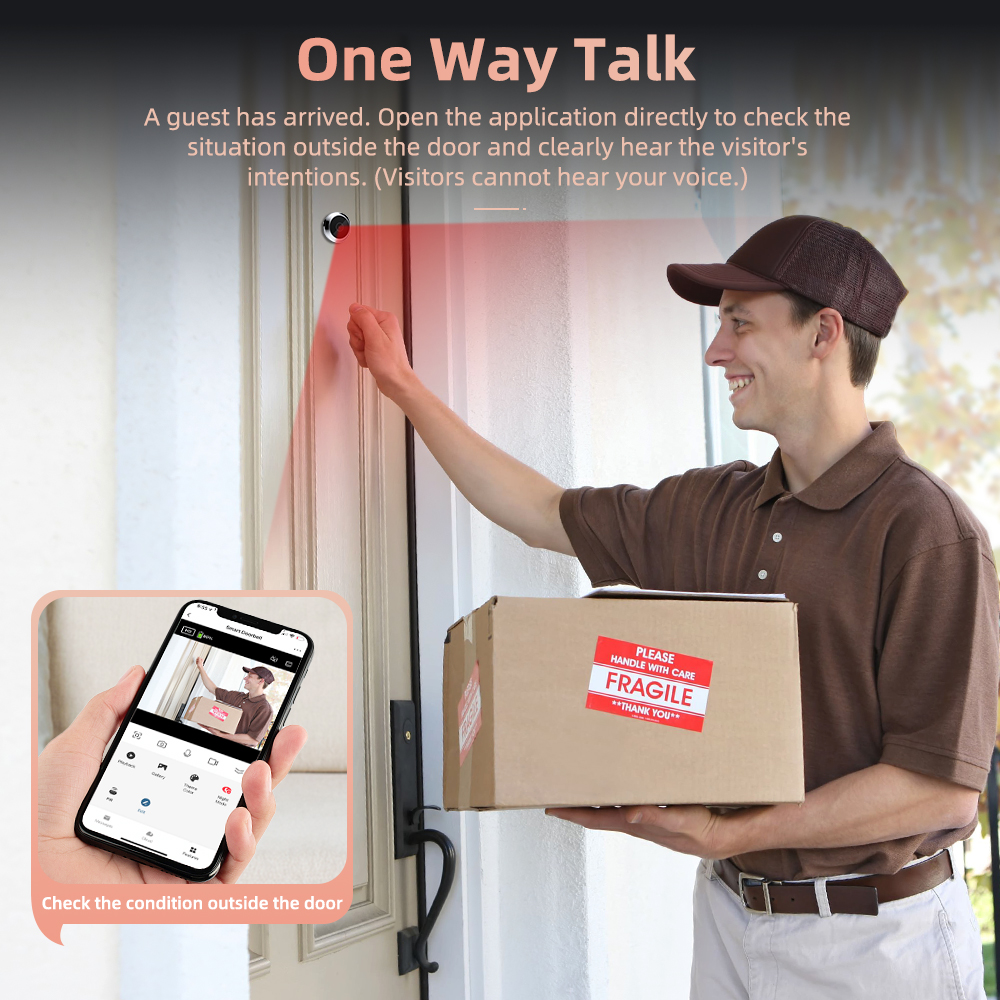 4.3 Inch Tuya Smart Home WiFi  - Smart Doorbell Wired incelemesi ve fiyatı